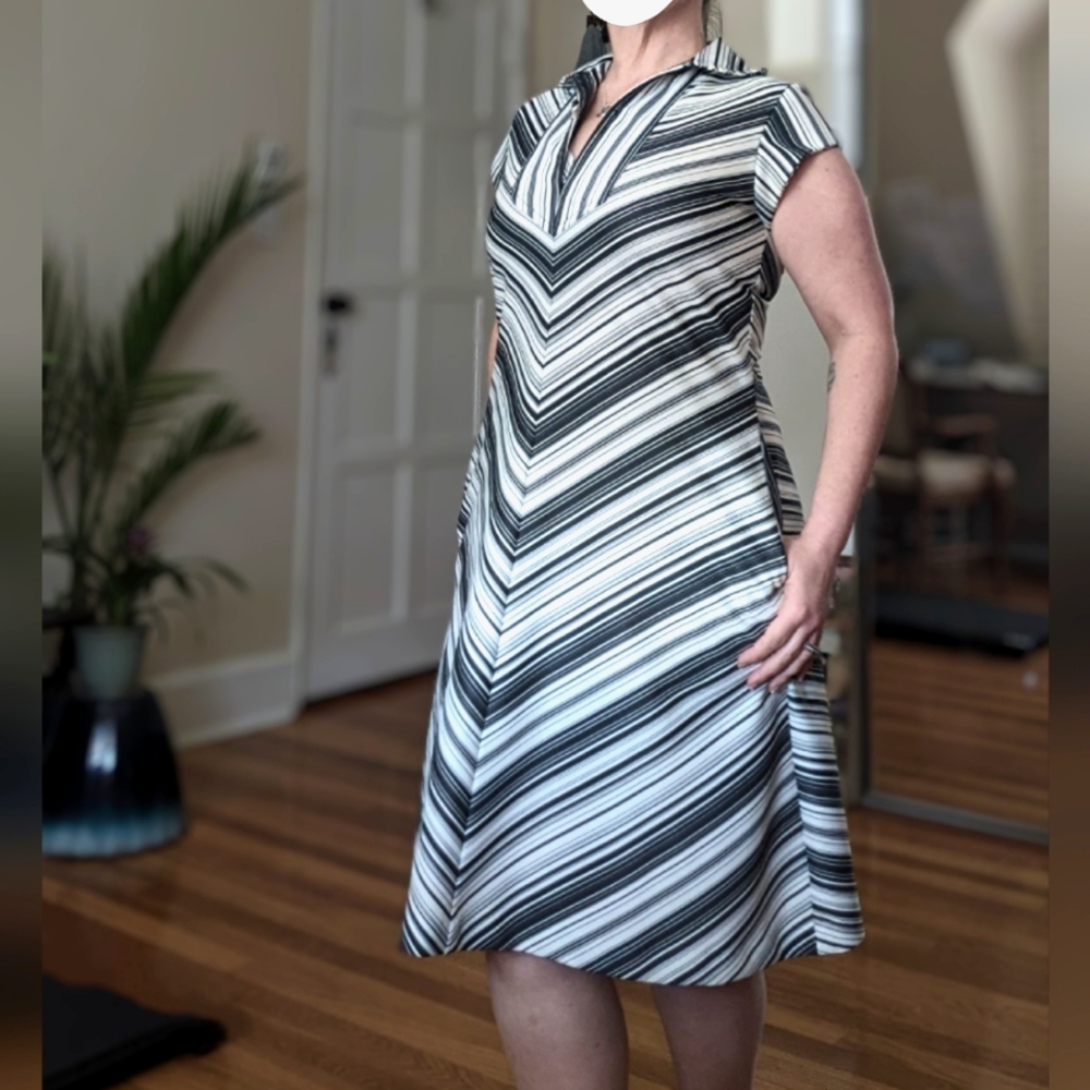 Vintage Chevron Dress